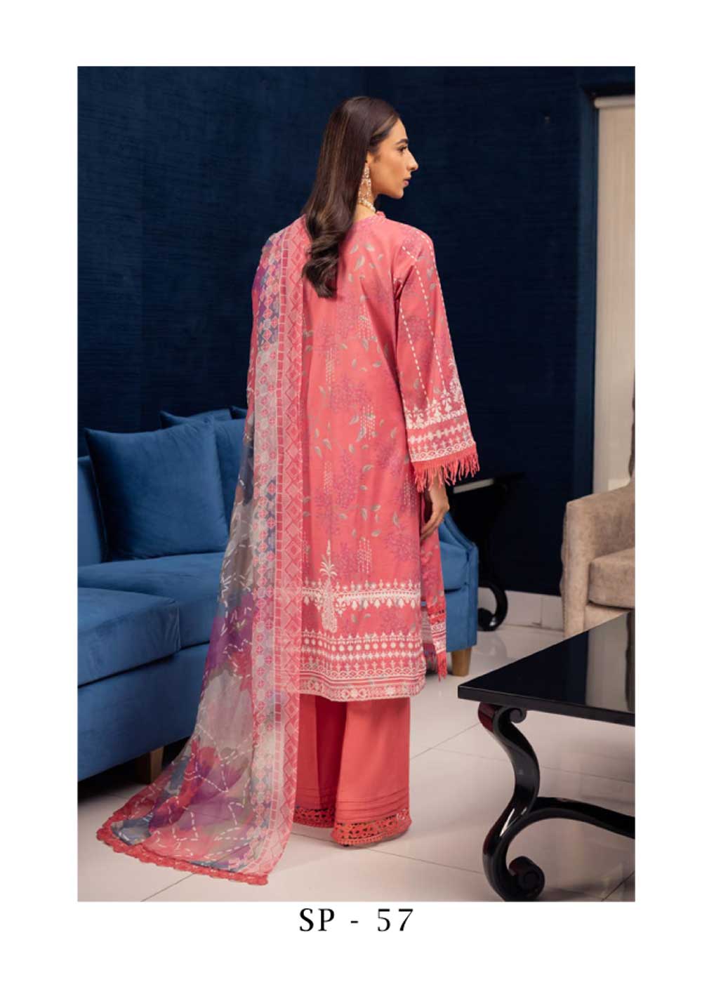 V15D07-R - Readymade - Signature Prints by Nureh Collection 2023 - Memsaab Online