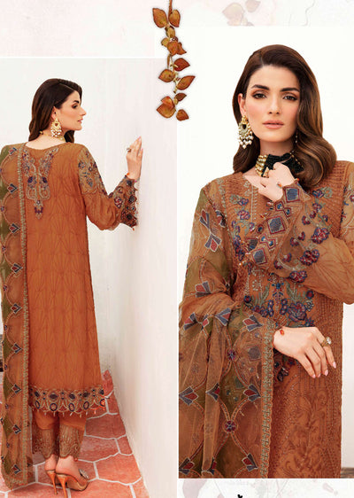 F-2407-R - Readymade - Ramsha Chiffon Collection Vol 24 2024 - Memsaab Online