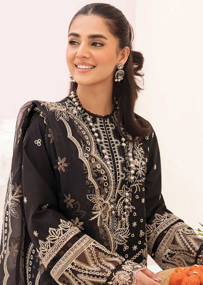 ACL-07 - Noir - Unstitched - Chickenkari Lawn Collection by Afrozeh 2023 - Memsaab Online