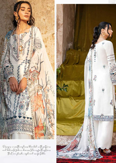 ZT-607 - Unstitched - Ramsha Andaaz Luxury Lawn Vol 06 2023 - Memsaab Online