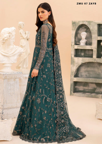 ZMU-07 - Zayb - Unstitched - Maheer Festive Formals by Zarif 2024 - Memsaab Online