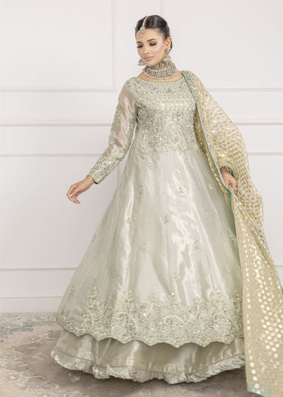 SRB1207 - Qudsia - Mint Sehrish.B Designer - Memsaab Online