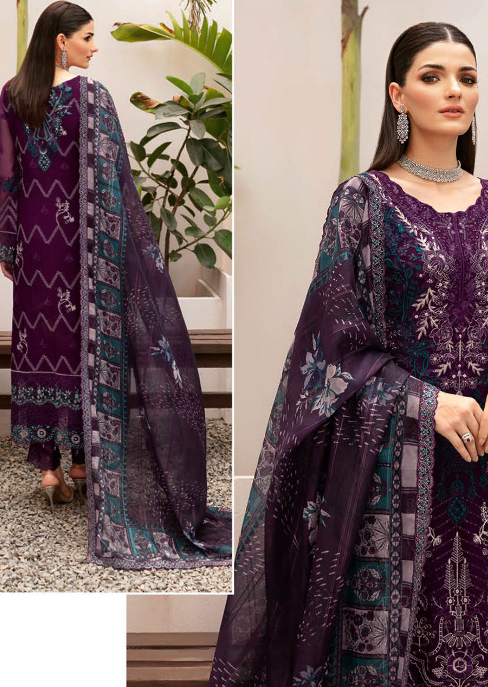 T-207 - Unstitched - Ramsha Dastan Collection Vol 2 2024 - Memsaab Online