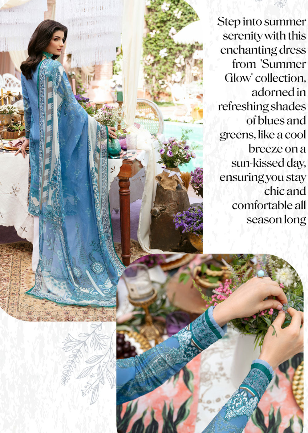 GLL-24V-07 - ELAINE - Unstitched - The Summer Glow Lawn Collection 2024 - Memsaab Online