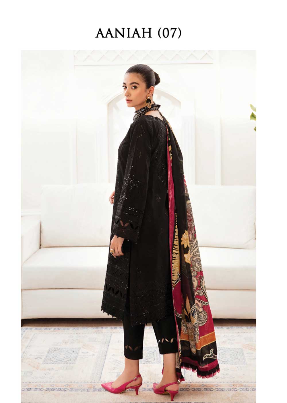 GLS-07 - Aaniah - Unstitched - Gulaal Luxury Lawn Vol 2 2023 - Memsaab Online