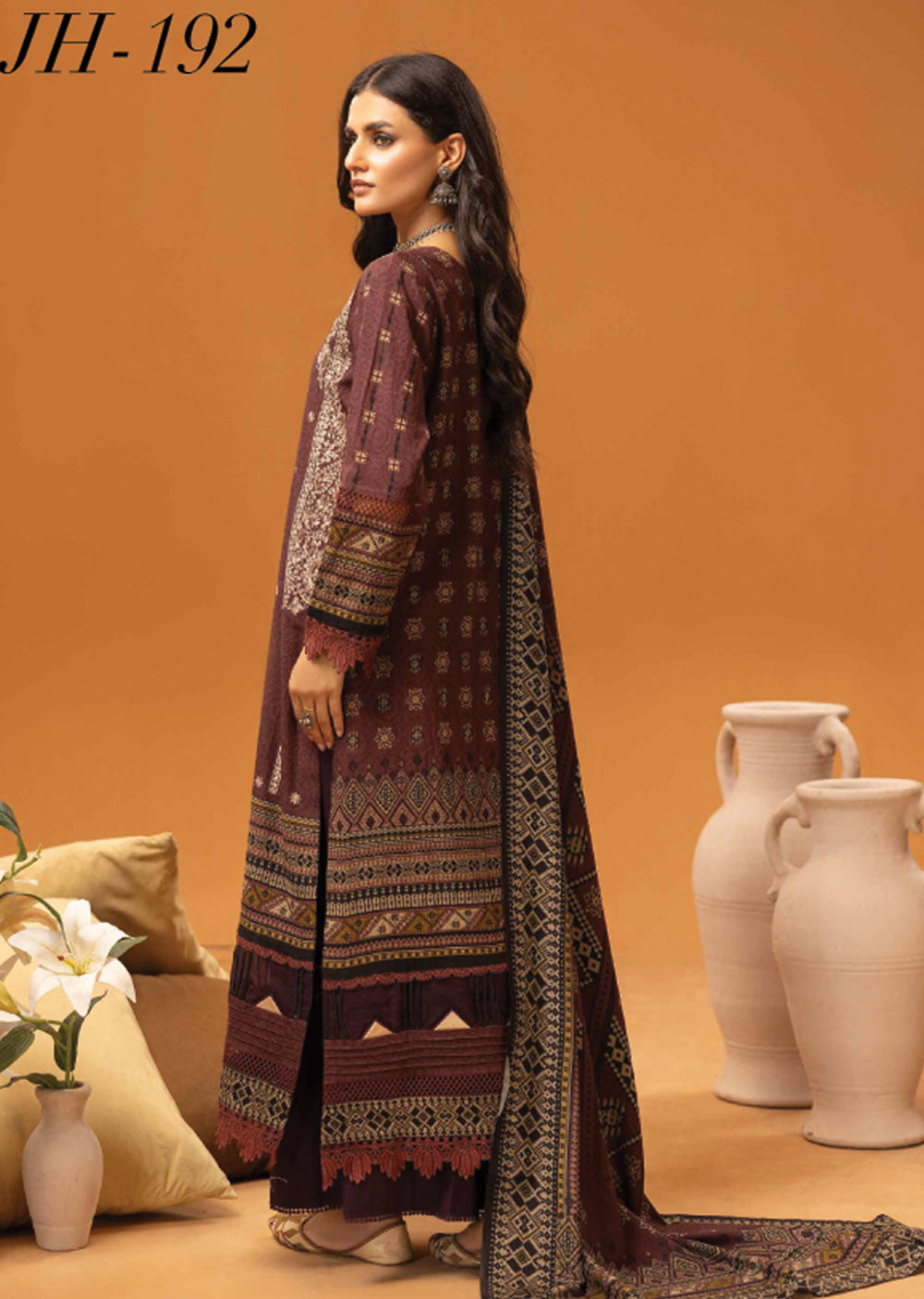 JH-192 - Unstitched - Roop Collection by Johra 2024 - Memsaab Online