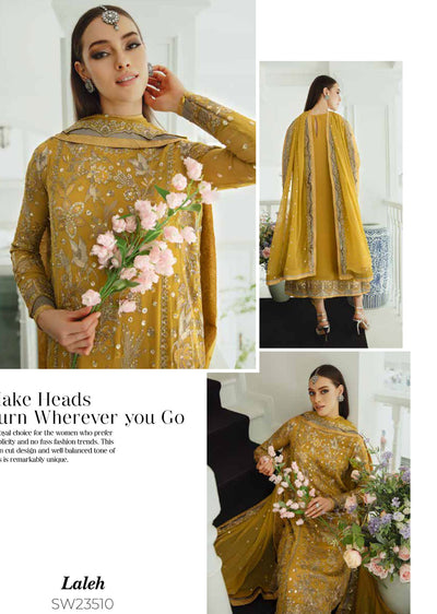 SW2307 - Readymade - Freesia by Ariya Chiffon De Luxe 2024 - Memsaab Online