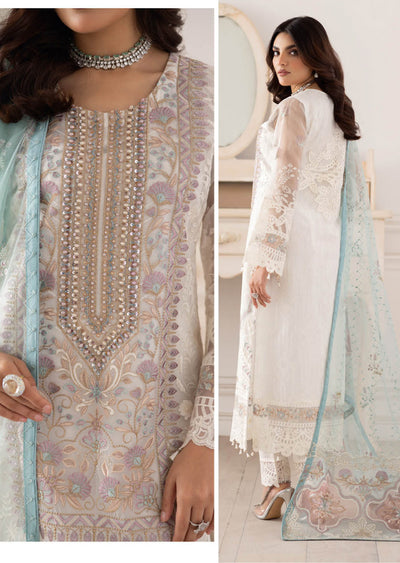 P-207- Unstitched - Dastoor by Ramsha Luxury Lawn Vol 2 - Memsaab Online