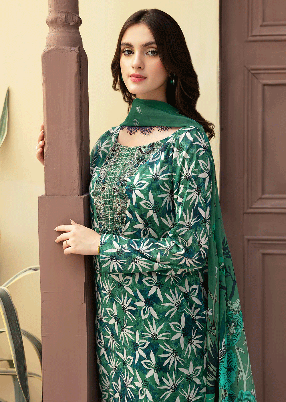 N-507 - Unstitched - Ramsha Rangrez Lawn Collection Vol 5 2024 - Memsaab Online