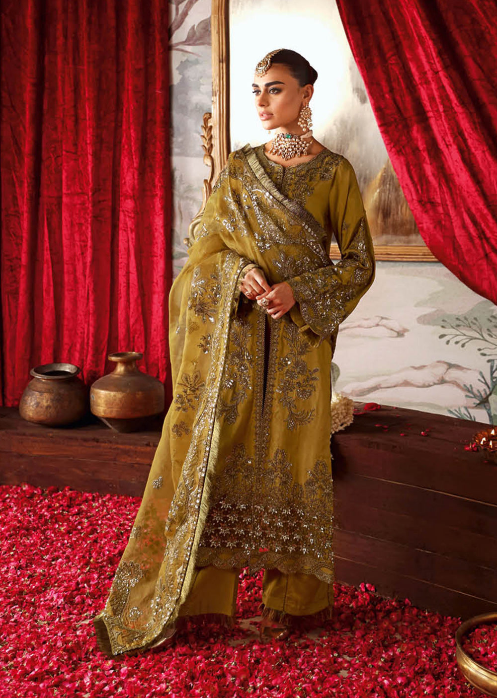 S-07-R - Maya - Readymade - Shagna Premium Raw Silk 2024 - Memsaab Online