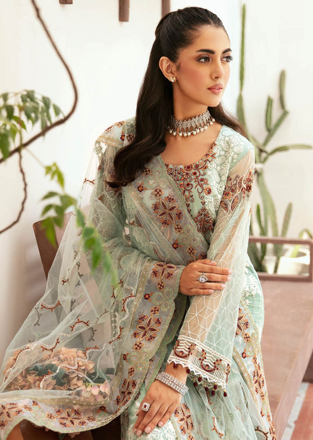 F-2607 - Unstitched - Ramsha Chiffon Collection Vol 26 2024 - Memsaab Online