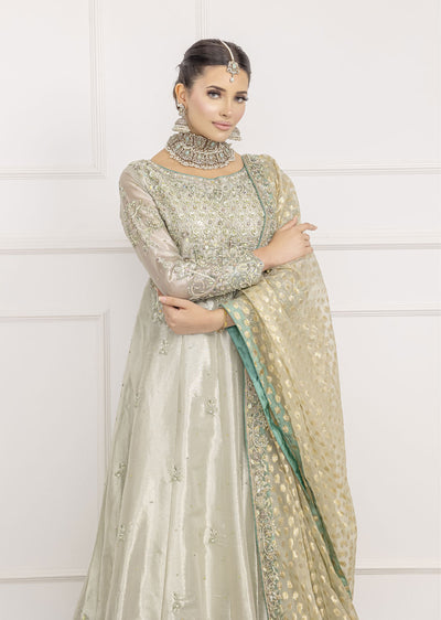 SRB1207 - Qudsia - Mint Sehrish.B Designer - Memsaab Online