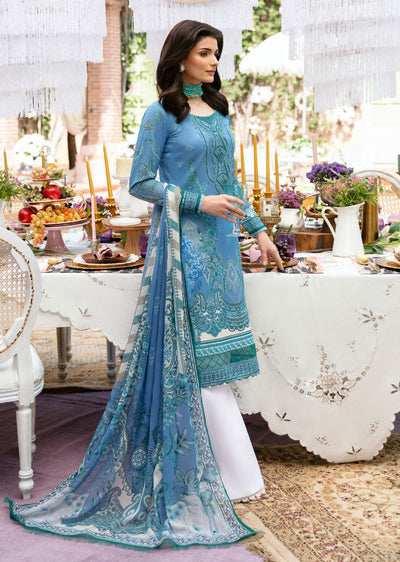 GLL-24V-07-R - ELAINE - Readymade - The Summer Glow Lawn Collection 2024 - Memsaab Online