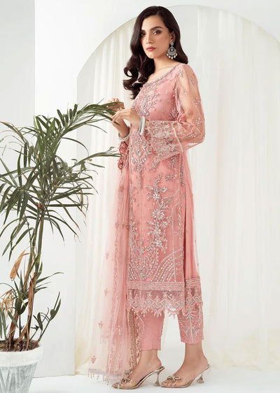 Leyla - Meeral Readymade Organza Suit - Memsaab Online