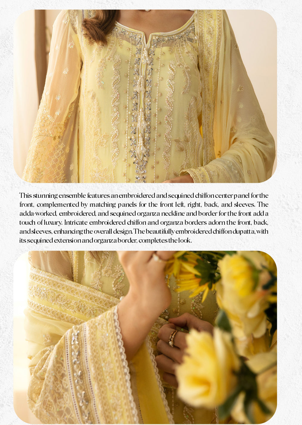 GLEC-07 - Estrella - Unstitched - Gulaal Embroidered Chiffon Collection 2024 - Memsaab Online