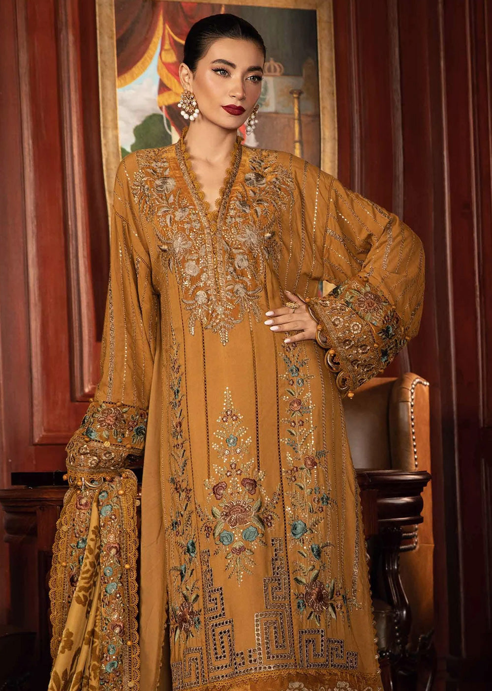 DL-1207 - Maria B Winter Luxe 2024 - Memsaab Online