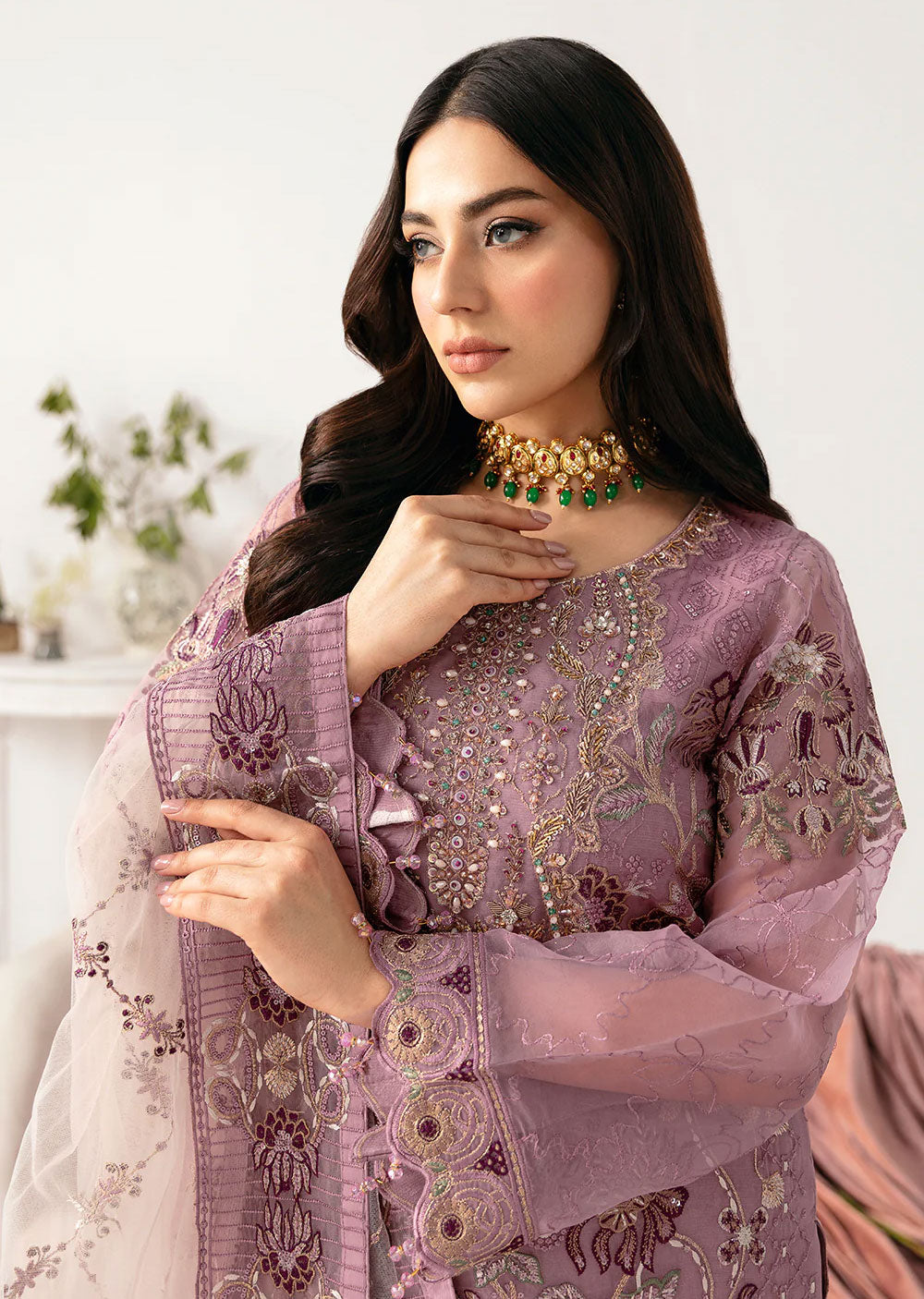 M-1107 - Unstitched - Ramsha Minhal Vol 11 2024 - Memsaab Online