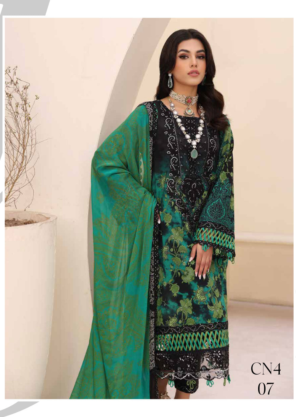 CN-07 - Unstitched - Charizma Naranji Summer Spring Volume 01 2024 - Memsaab Online