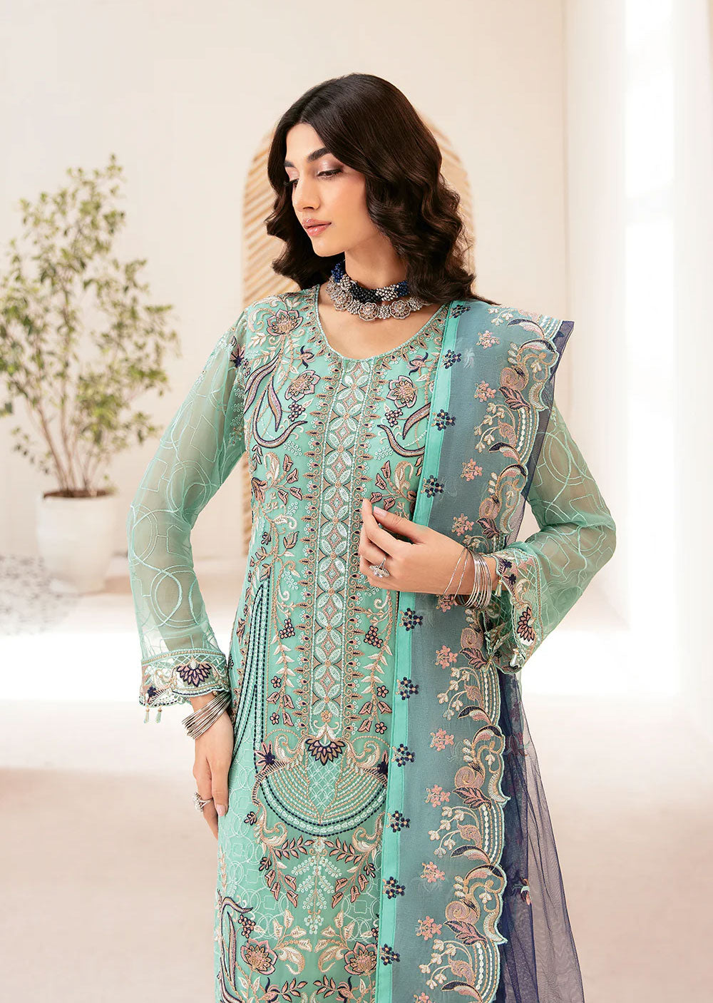 D-1207 - Unstitched - Rangoon by Ramsha Chiffon Collection Vol 12 2024 - Memsaab Online