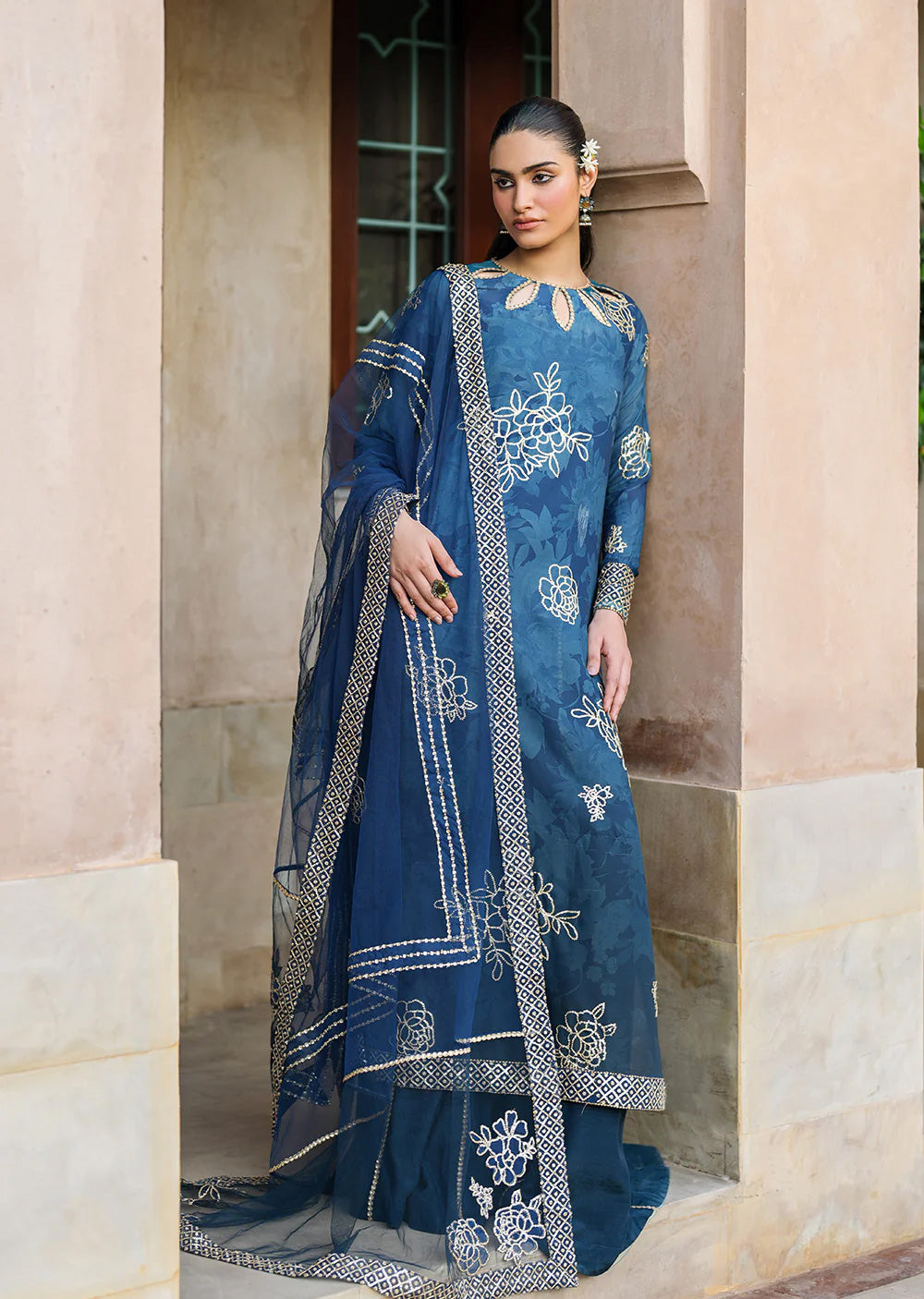 IZKN-07 - Readymade - Bandhani Chiffon Collection by Iznik 2025 - Memsaab Online