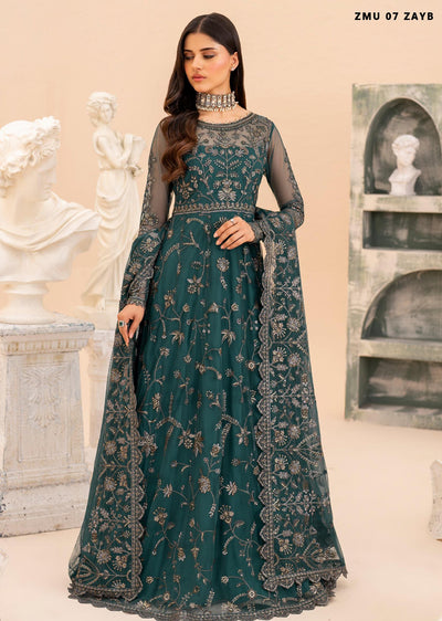 ZMU-07 - Zayb - Unstitched - Maheer Festive Formals by Zarif 2024 - Memsaab Online