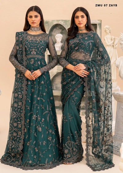 ZMU-07 - Zayb - Unstitched - Maheer Festive Formals by Zarif 2024 - Memsaab Online