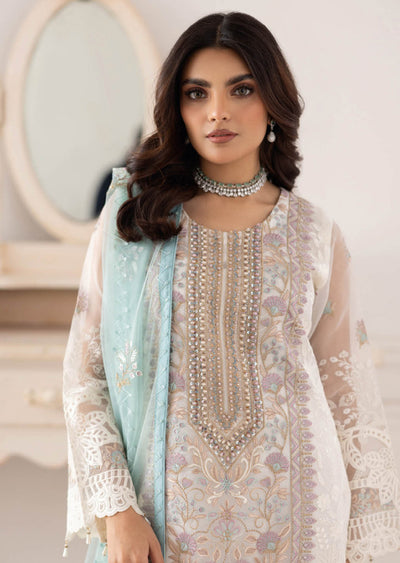 P-207- Unstitched - Dastoor by Ramsha Luxury Lawn Vol 2 - Memsaab Online
