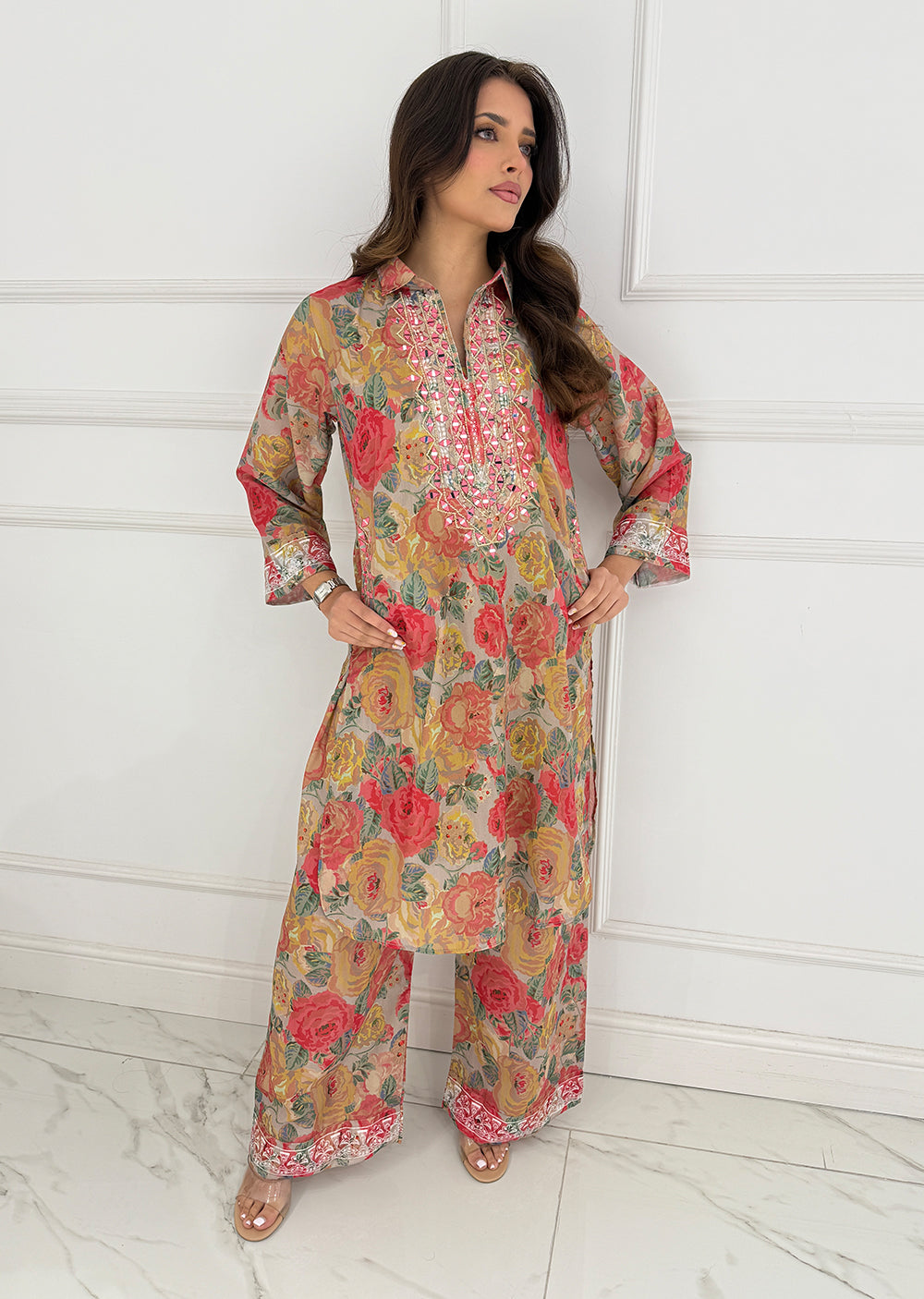 SMR3104 - Readymade Multi Swiss 2 Piece Suit - Memsaab Online