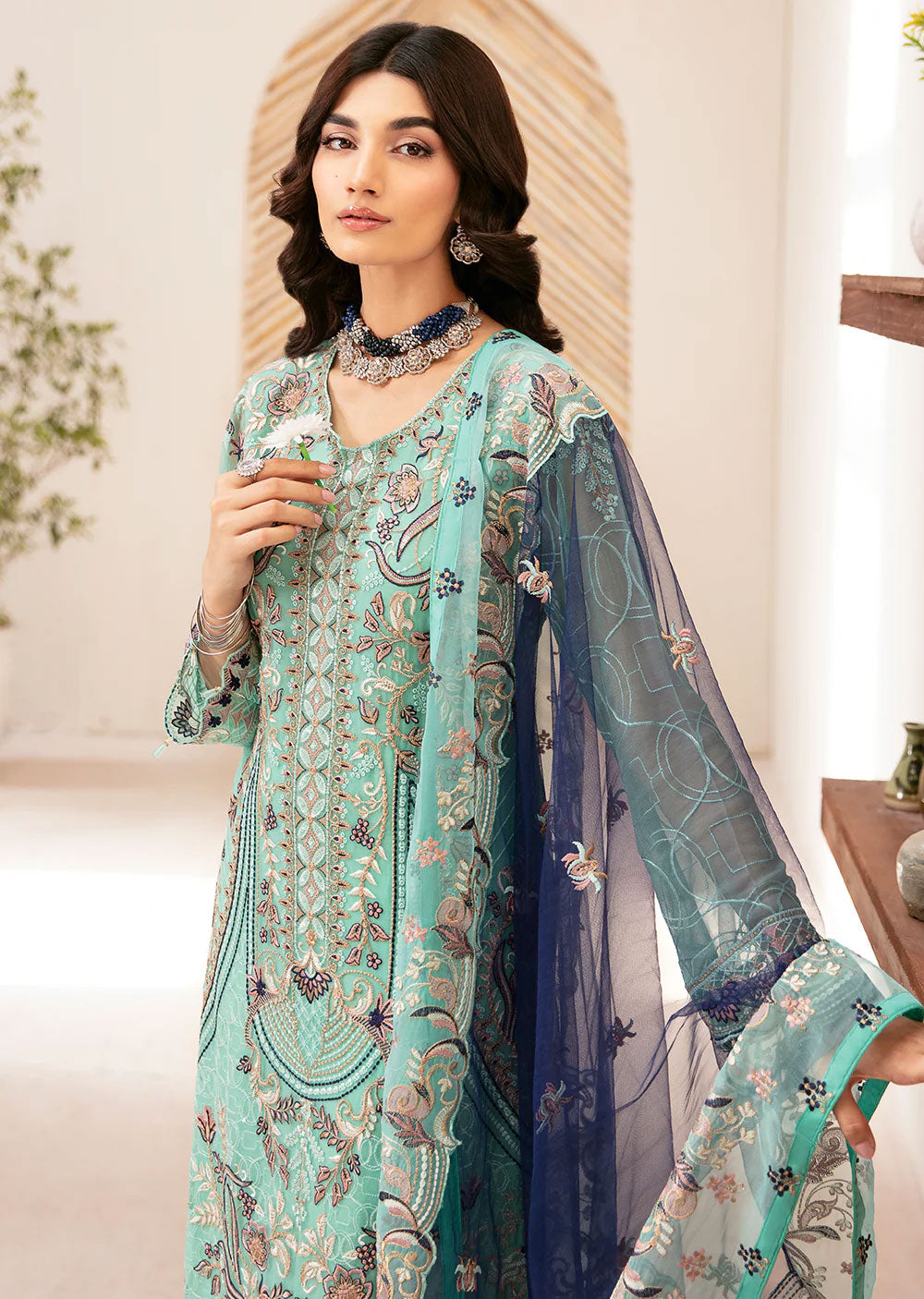 D-1207 - Unstitched - Rangoon by Ramsha Chiffon Collection Vol 12 2024 - Memsaab Online