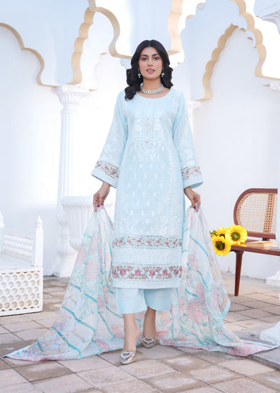 ATR-1128 - Readymade - ZAINAS Cotton Suit 2025 - Memsaab Online