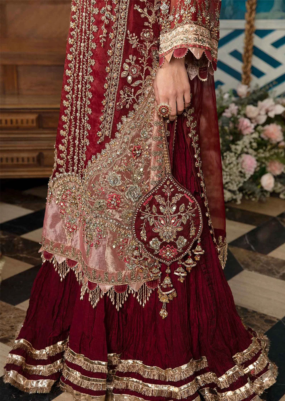 BD-2807-R - Maria B Eid Collection 2024 - Memsaab Online