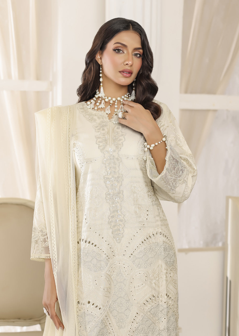 ATR-1601- Readymade Sehrish B Lux Cotton - Memsaab Online