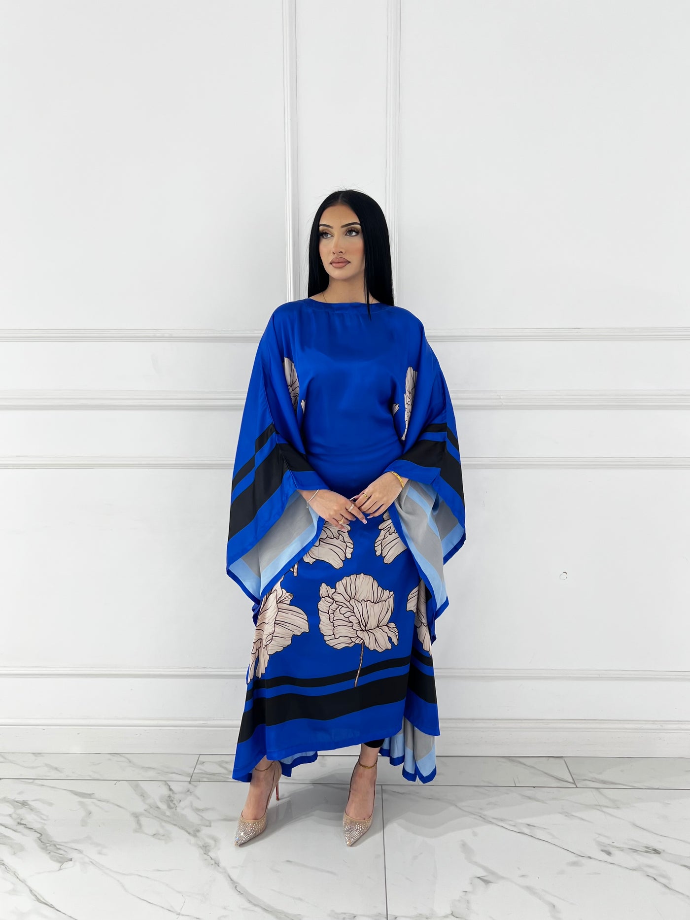 RBY-124-Readymade - Silk Kaftan 2025 - Memsaab Online