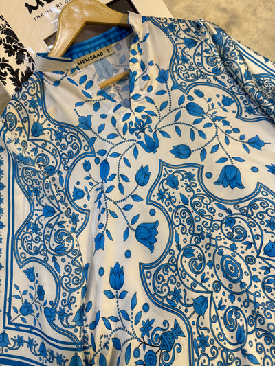 SMRF-07 - White - Readymade - Silk Suit 2025 - Memsaab Online