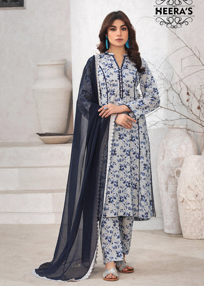 HSS-205 - Readymade Heeras linen Suit - Memsaab Online