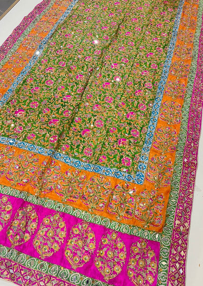 SRB828 Silk Wedding Duppatta by Sehrish B - Memsaab Online