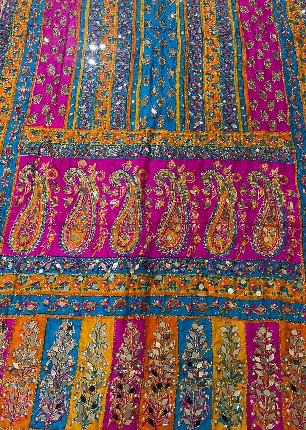 SRB831 Silk Wedding Duppatta by Sehrish B - Memsaab Online