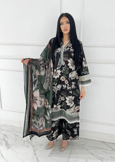 BUT-126- Readymade linen Printed suit 2025 - Memsaab Online