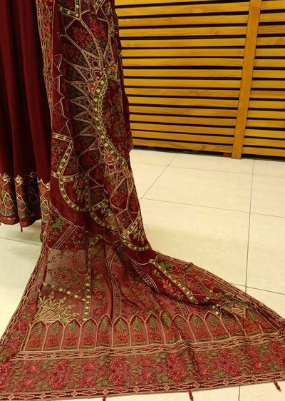 AL-3885 Readymade Maroon Ally's Dress - Memsaab Online