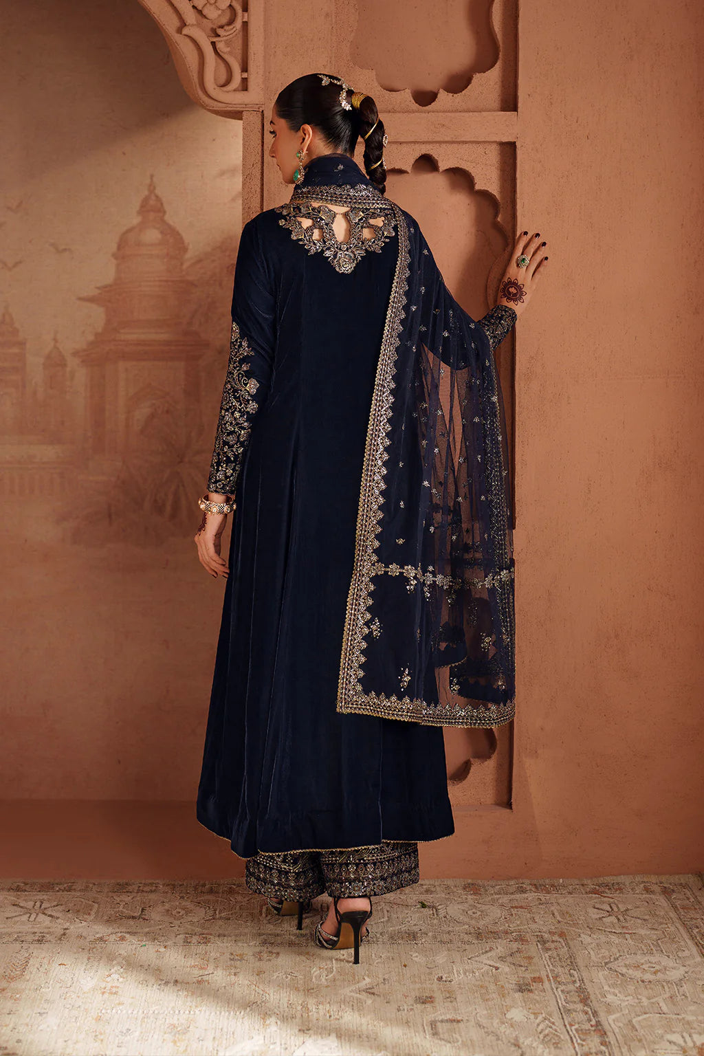 IV-66 Readymade Iznik Embroidered Velvet Edition 2025 - Memsaab Online