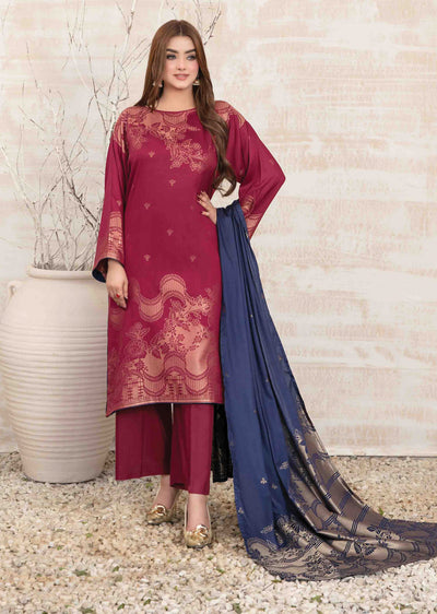 D-3885-R - Readymade - Umnia Staple Broochia Banarsi Suit 2024 - Memsaab Online