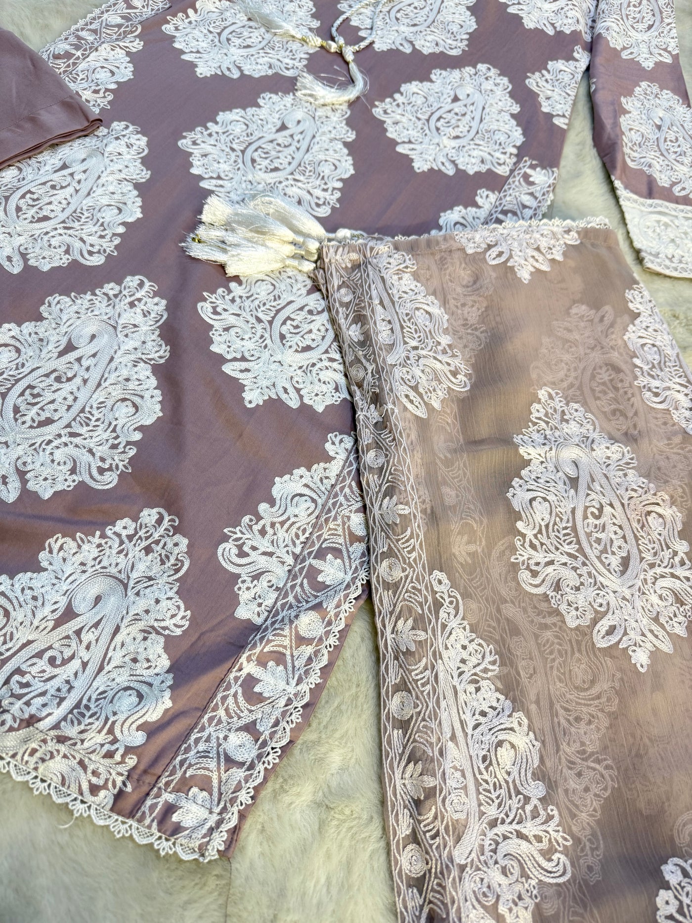 DLY-01 ReadymadE Linen Suit - Memsaab Online