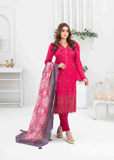 D-8671 - Unstitched - Zarminay Collection by Tawakkal 2023 - Memsaab Online