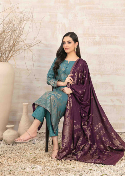 D-3886 - Unstitched - Umnia Staple Broochia Banarsi Suit 2024 - Memsaab Online