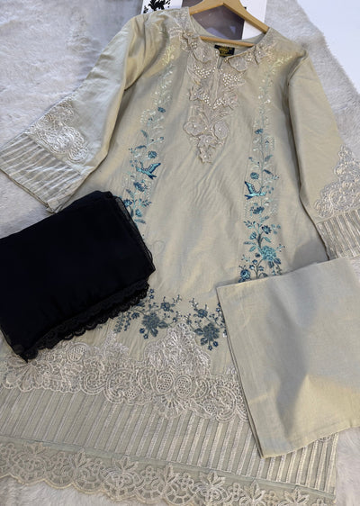 HSS-24 Readymade Lawn Suit - Memsaab Online