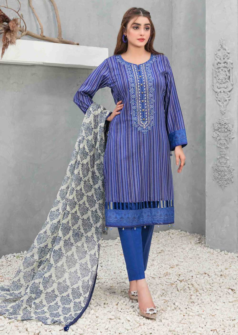 D-8750 - Unstitched - Devina Collection by Tawakkal 2023 - Memsaab Online