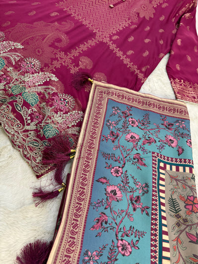 JH-681-R - Readymade - Pinks Collection by Johra 2022 - Memsaab Online