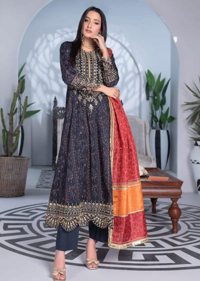 AL-885 Readymade BLUE Ally's Dress - Memsaab Online