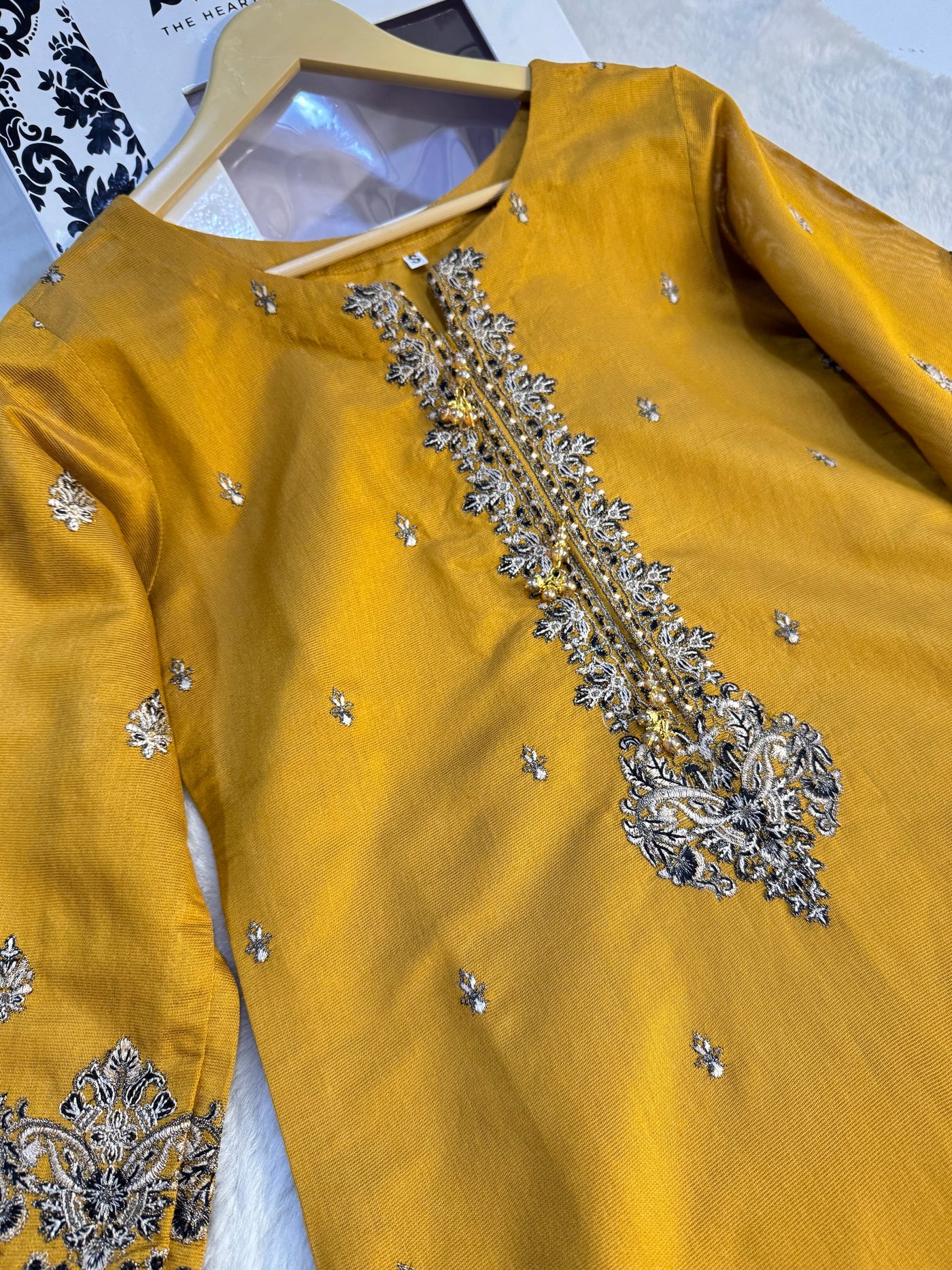 SN45 - Readymade - 1 Piece Khadi Net Kurti - Memsaab Online