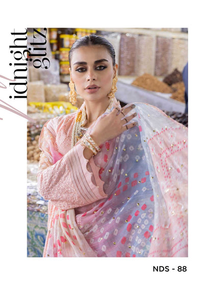 NDS-88 - Unstitched - Chunri Mukesh Collection by Nureh 2023 - Memsaab Online